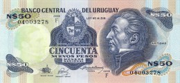 BILLET # URUGUAY # 1988 # 50 NUEVOS PESOS # PICK 61 E # BILLET NEUF # - Uruguay