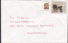 Argentina BUENOS AIRES 1995? Cover Letra To AARHUS Denmark Uncancelled Stamps Horse Pferd Cheval - Cartas & Documentos