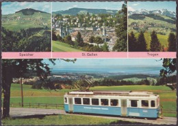 Eisenbahn Zug  St. Gallen - Speicher -Trogen Bahn - Speicher