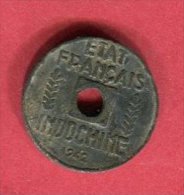 INDOCHINE 1 CENT 1942  TB/TTB 18 - Viêt-Nam