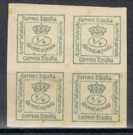 4 Cuartillos Corona Real 1877, Variedad, Num 173 * - Neufs