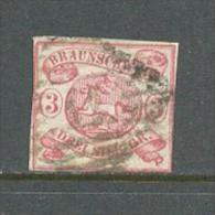 1861-1863 BRUNSWICK 3 SGR. MICHEL: 12 USED - Brunswick