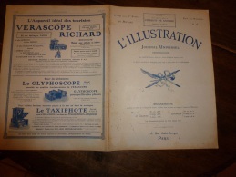 L'ILLUSTRATION 26/05/1917:Le Cotre HYACINTHE-YVONNE Et Son Héroïque équipage;Alphonse XIII ;Italiens,Russes ; Chars D'as - L'Illustration