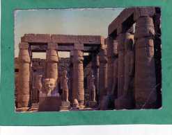 Temple De Louxor Statues De Ramsès II Dans La Grande Cour - Louxor
