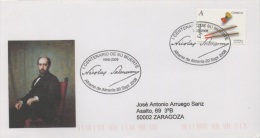 SPAIN. POSTMARK 100th ANNIV. NICOLAS SALMERON. ALHAMA DE ALMERIA 2008 - Franking Machines (EMA)