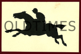 CARTES ANIMEES LAMBERT - CHEVAL DE COURSE - - Siluette