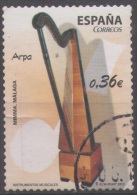 ESPAÑA. SELLO USADO NUMERO 4710. SERIE INSTRUMENTOS MUSICALES 2012. ARPA - Oblitérés