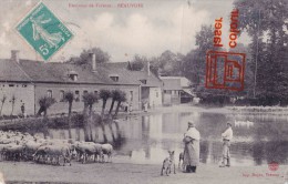 BEAUVOIR - Environs De FREVENT - Etang Avec Berger Et Moutons Autour De L'Etang - Auxi Le Chateau