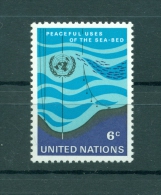 Nations Unies New New York 1971 - Michel N. 231 -  Utilisations Pacifiques Des Fonds Marins - Neufs