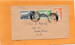 Barbados 1955 Cover Mailed To USA - Barbados (...-1966)