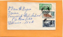 Barbados Old Cover Mailed To USA - Barbades (...-1966)