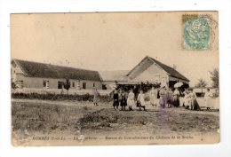 Cp , 37 , HOMMES , La Charlerie , Maison De Convalescence Du Château De La BRICHE , Voyagée 1908 - Other & Unclassified