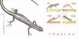 Tokelau 2001 Lizards FDC - Tokelau