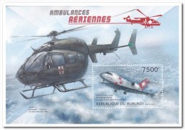 Burundi 2012 Postfris MNH, Red Cross, Helicopter - Ongebruikt