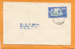 Jamaica 1950 Cover Mailed To USA - Jamaïque (...-1961)