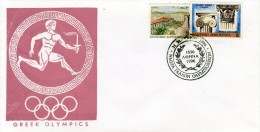 Greece- Greek Commemorative Cover W/ "Day Of French Olympic Medalists" [Athens 31.3.1996] Postmark - Sellados Mecánicos ( Publicitario)