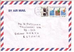 GOOD ISRAEL Postal Cover To ESTONIA 1993 - Good Stamped: Bird ; Nature - Briefe U. Dokumente