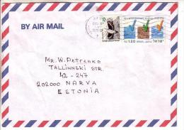 GOOD ISRAEL Postal Cover To ESTONIA 1993 - Good Stamped: Bird ; Nature - Lettres & Documents