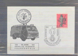 Rep. Österreich - 100 Jahre Freiwllige Feuerwehr Frankenfels 27/8/1983 (RM3199) - Firemen