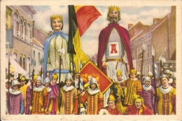 BRAINE LE COMTE-GEANTS-REUZEN-ALIX DE NAMUR ET BAUDOUIN IV LE BATISSEUR - Braine-le-Comte