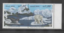 BRAZIL ,2009,INTERNATIONAL POLAR YEAR, POLAR BEAR, SEAL, 2v - Internationales Polarjahr