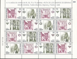 1998-ED.3600 A 03 EN MINIPLIEGO-RUTA DE LOS CAMINOS DE SEFARAD-NUEVO - Hojas Completas