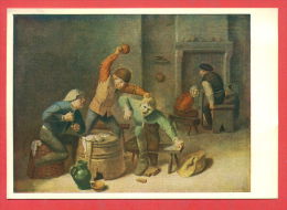 139333 / Flemish  Art Adriaen Brouwer - BAUERNRAUFEREI BEIM KARTENSPIEL Smallholder THE CARD GAME - Publ. Deutschland - Spielkarten