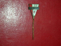 R!,Pin,Badge With Needle,Rugby,Ragby 35,Czech Republic,Sport,Enamel,Emaille,around 1950.,damaged - Rugby