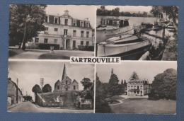 78 YVELINES - CP SARTROUVILLE - L'HOTEL DE VILLE BORDS DE SEINE L'EGLISE ET LE DISPENSAIRE - EDIT. D'ART GUY N° 12.709 - - Sartrouville