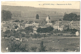 Cpa: 60 ATTICHY (ar. Compiègne) Panorama Vers La Vallée  N° 17 - Attichy