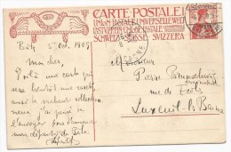 - Lettre - SUISSE - BALE - UNION POSTALE UNIVERSELLE - CP UPU - 10 Cmes - 1909 - RRR - Storia Postale