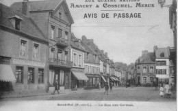 62  SAINT POL SUR TERNOISE   PAS DE CALAIS  -  POMPES FUNEBRES  RUE  CARMES Avis Passage  -   CPA   N/B  9x14  BE - Saint Pol Sur Ternoise