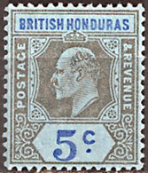 BRITISH HONDURAS..1902..Michel # 52...MLH...MiCV - 22 Euro. - British Honduras (...-1970)