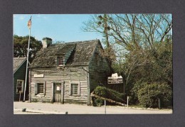 FLORIDA - ST AUGUSTINE - THE OLDEST WOODEN SCHOOL HOUSE - ST GEORGE STREET -  POSTMARKED 1980 - St Augustine
