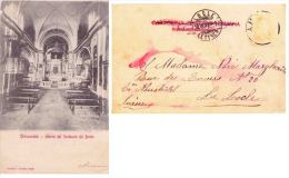 Cartolina Formato Piccolo Ornavasso Santuario Del Boden Retro Indiviso Viaggiata 1907 Locle Svizzera - Verbania