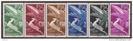IF89SCSF-L4423PC-TESPAAER.Marrucos.Maroc .Marocco, IFNI ESPAÑOL.Fauna,Gacela Y Avion.1953.(Ed 89/94**) Sin Charnela.LUJO - Unused Stamps