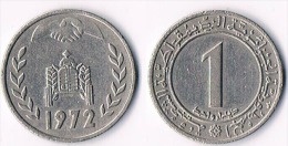 Algeria  1 Dinar  1972 - Argelia