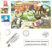 FRANCE.Animaux De Ferme BF # 69 Sur Belle Lettre Recommandée, Adressée En Andorre - Vaches