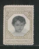 AUSTRIA 1911 INFANT PROTECTION LEAGUE FUND RAISING LABEL T1 - Francobolli Personalizzati