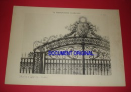 LA FERRONNERIE FRANÇAISE XVIIe Et XVIIIe - Détail De La Grille Des Invalides - Autres Plans