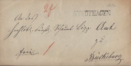 Brief Stadthagen 1837 Gelaufen Nach Bückeburg - Precursores