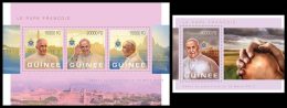 GUINEA 2013 - Pope Francis; Pape François. M/S + S/S. Official Issue - Papi