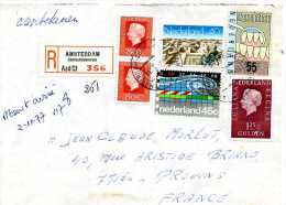 LETTRE EUROPE PAYS BAS AMSTERDAM RECOMMANDE - Storia Postale