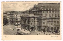 I1383 Wien - Staatsoper - Tram / Viaggiata 1937 - Wien Mitte