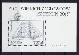 POLAND 2013 RALLY SAILING SHIPS SZCZECIN 2013   MS  BLACK PRINT MNH - Unused Stamps