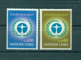 Nations Unies  Géneve 1972 - Michel N. 25/26  -  "Environnement" - Nuevos