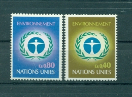 Nations Unies  Géneve 1972 - Michel N. 25/26  -  "Environnement" - Unused Stamps