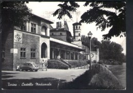 L956 Torino ( Torin ) Castello Medievale Con Auto Cars Voiturs Fiat 500 - Targa Storia Postale "segnalate Il Sorpasso " - Castello Del Valentino