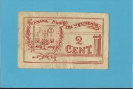 ESTREMOZ - CÉDULA De 2 CENTAVOS - ND - PORTUGAL - EMERGENCY PAPER MONEY - NOTGELD - Portugal