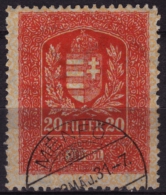 1931 Hungary - Revenue Stamp - 20 F - Fiscale Zegels